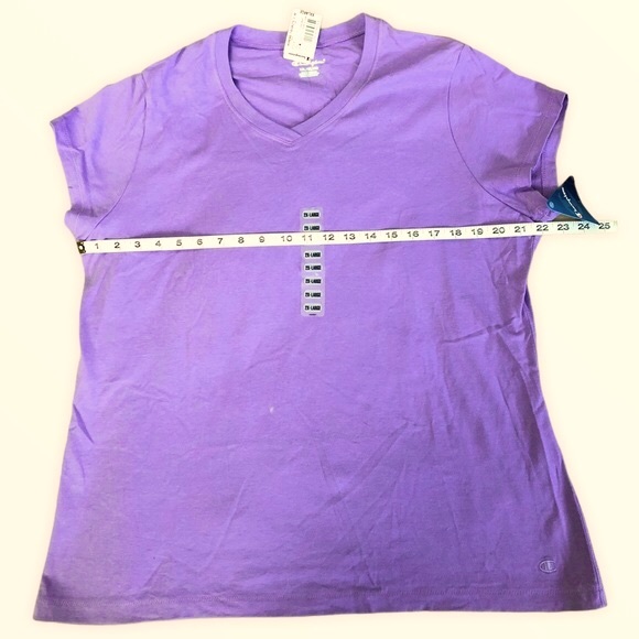 NWT PURPLE CHAMPION CASUAL SHORT SLEEVE T-SHIRT - Picture 4 of 11